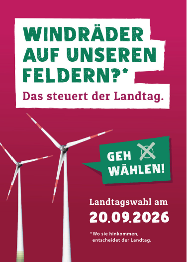 Landtagswahlenplakat 2026
