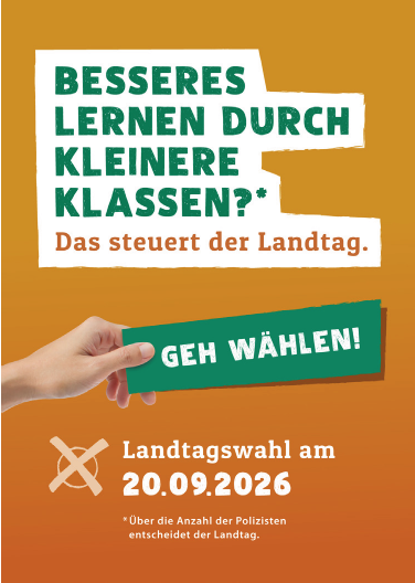 Landtagswahlenplakat 2026