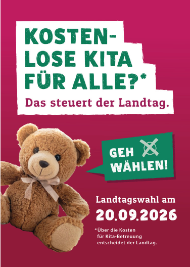 Landtagswahlenplakat 2026