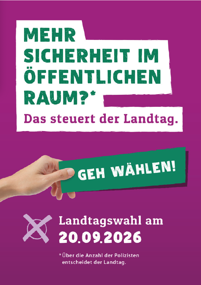 Landtagswahlenplakat 2026