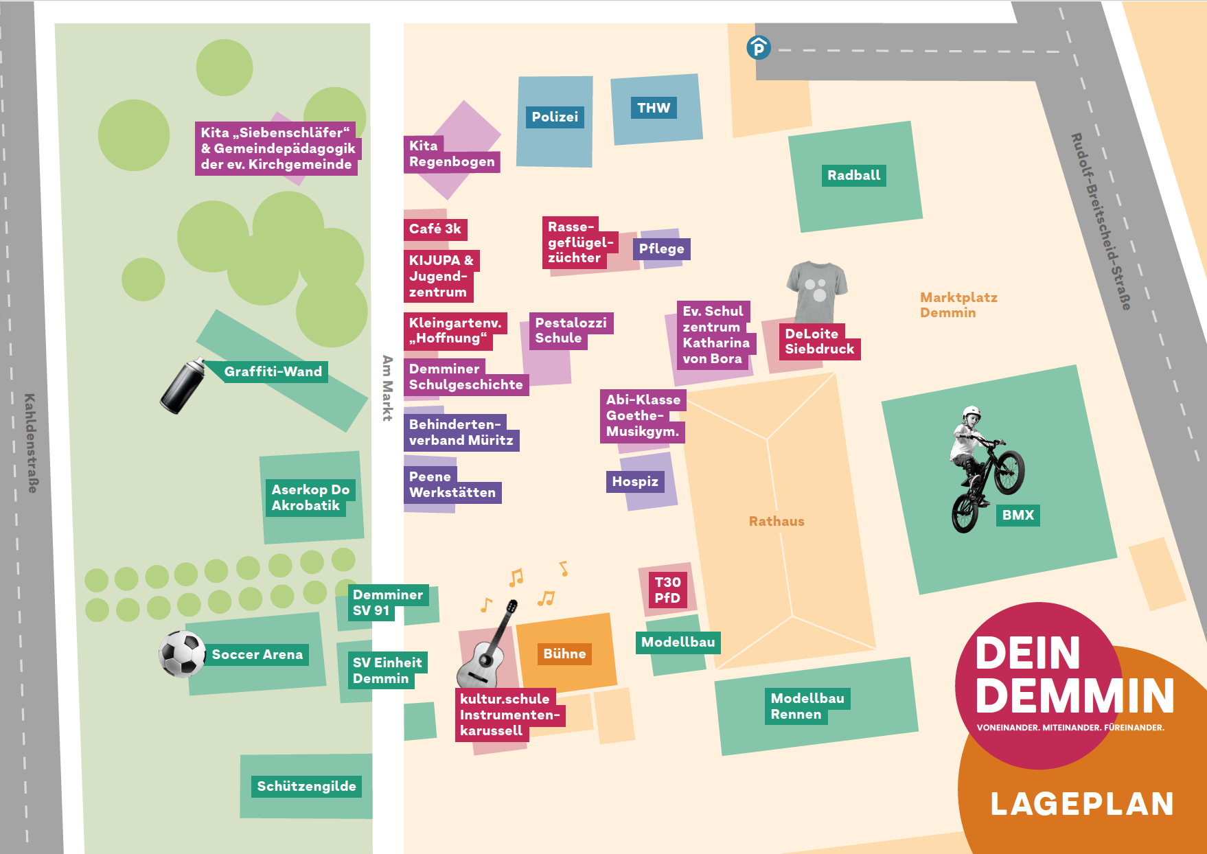 Dein Demmin 2026 Lageplan